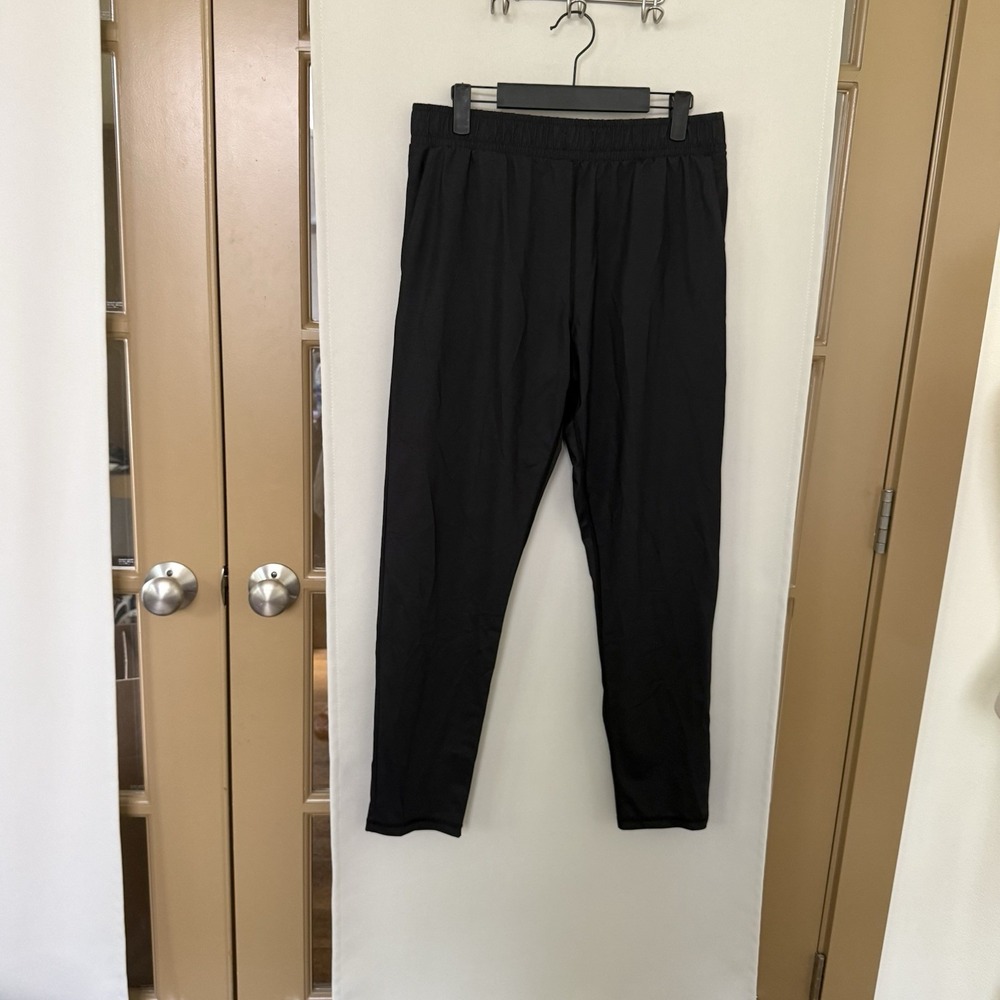 Zyia Womens Medium Black Straight Leg Athletic Casual Pants Gym Athleisure